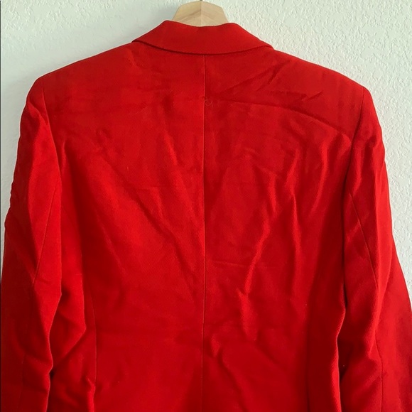 Donna Karen | Red long blazer jacket - Picture 10 of 16